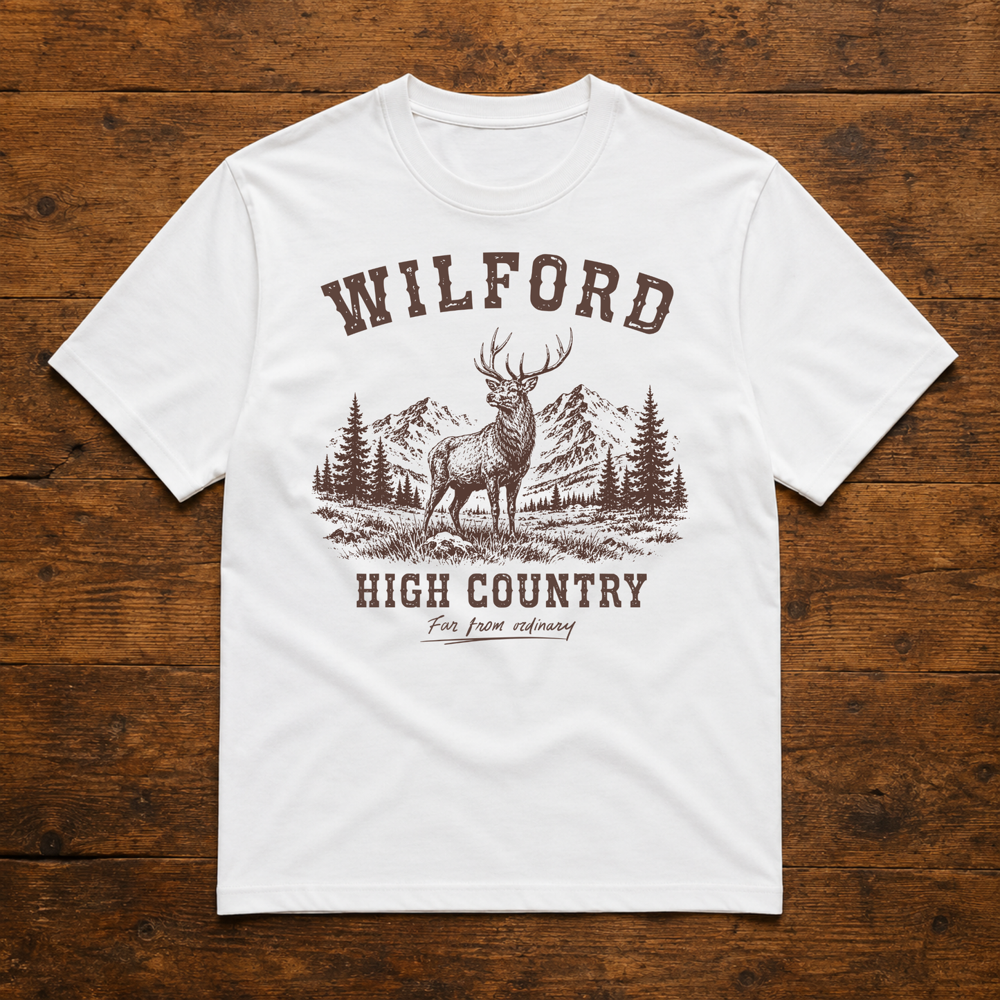 High Country Stag Reserve Tee - White