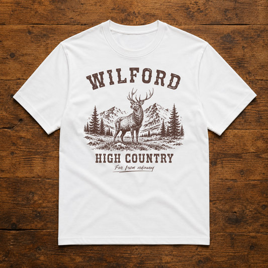 High Country Stag Reserve Tee - White
