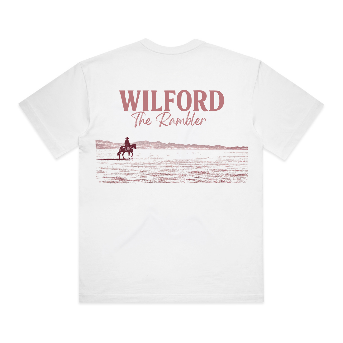 Rambler Landscape Tee - White/Rose