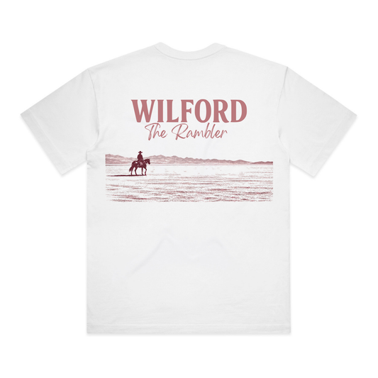 Rambler Landscape Tee - White/Rose