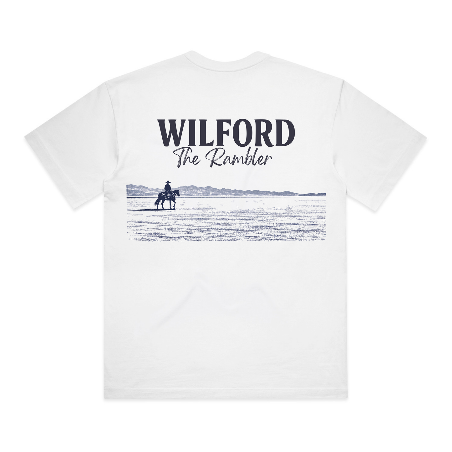 Rambler Landscape Tee - White/Navy