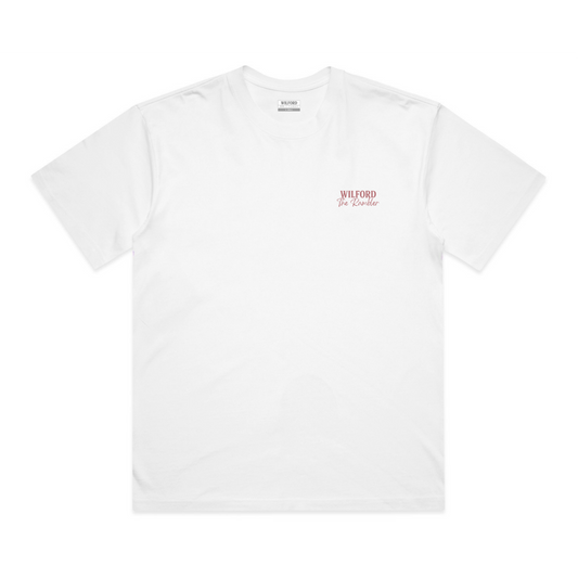 Rambler Landscape Tee - White/Rose