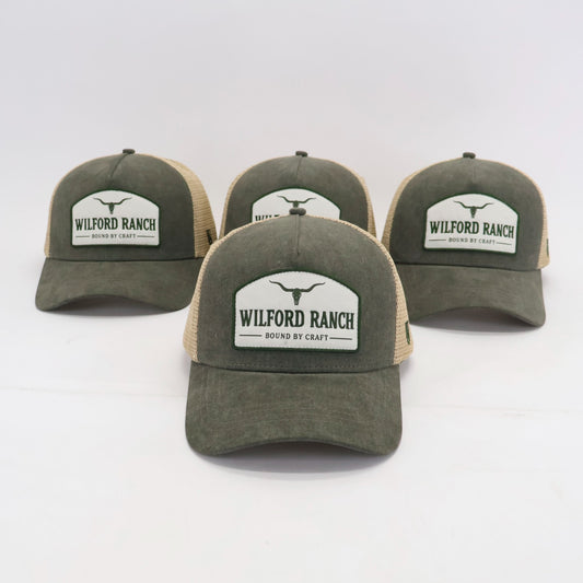 Wilford Ranch Washed Green Trucker