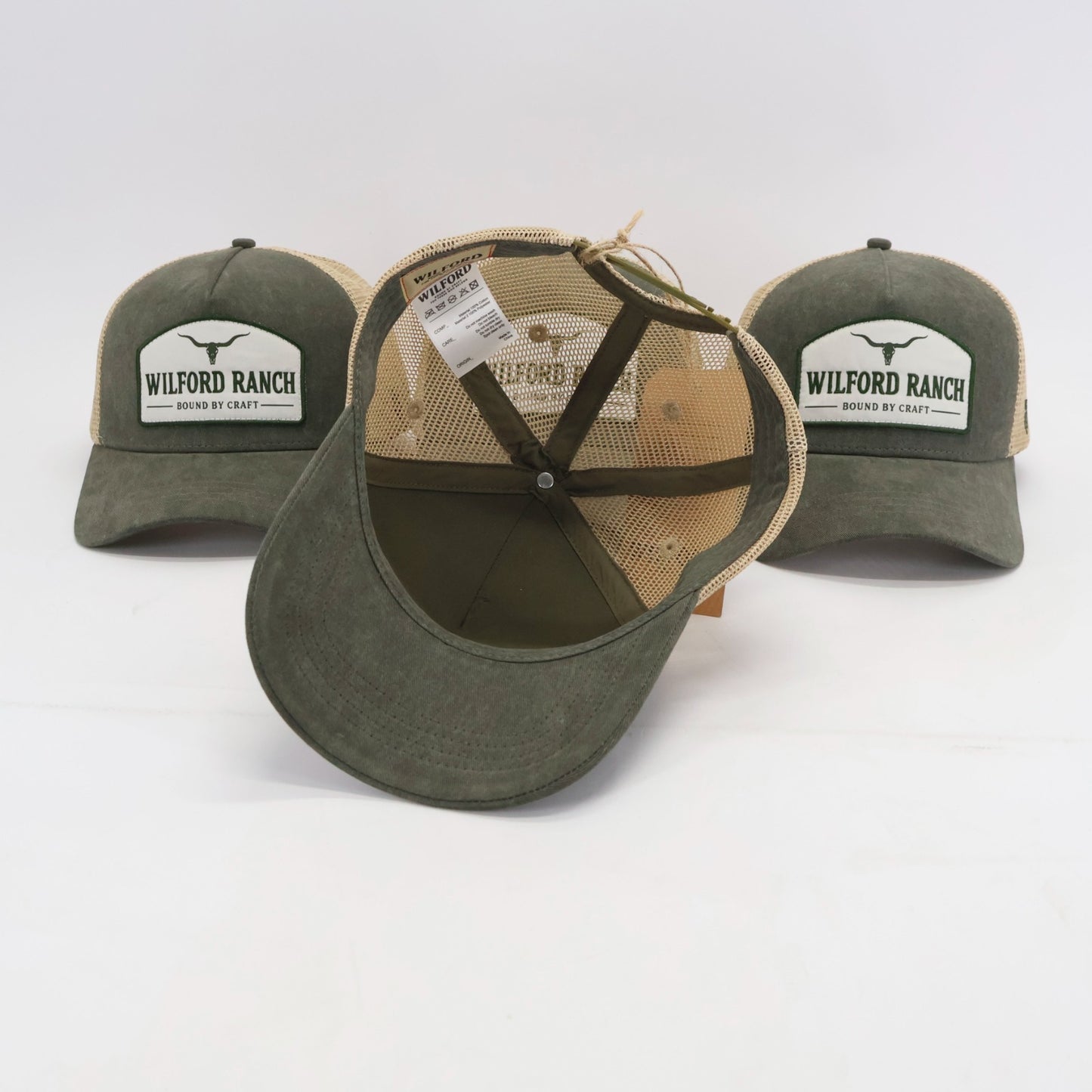 Wilford Ranch Washed Green Trucker